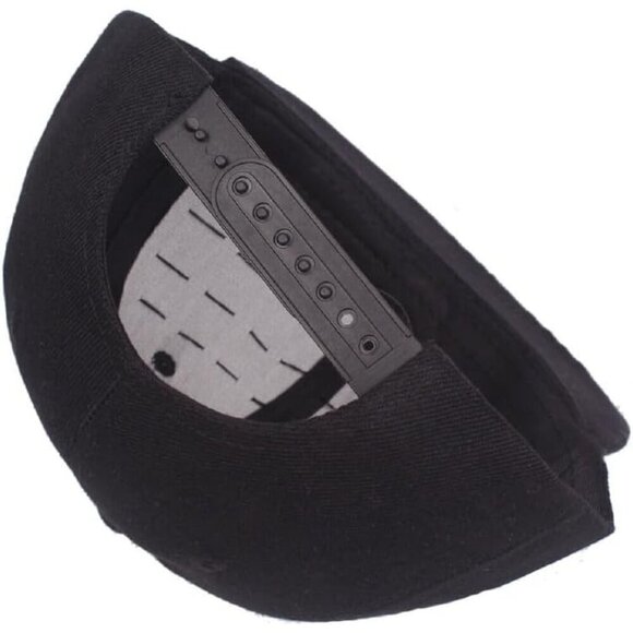 Unisex Black Baseball Cap Rock Cool Hip Hop Studded Rivet Snapback Flat Hat main image 4